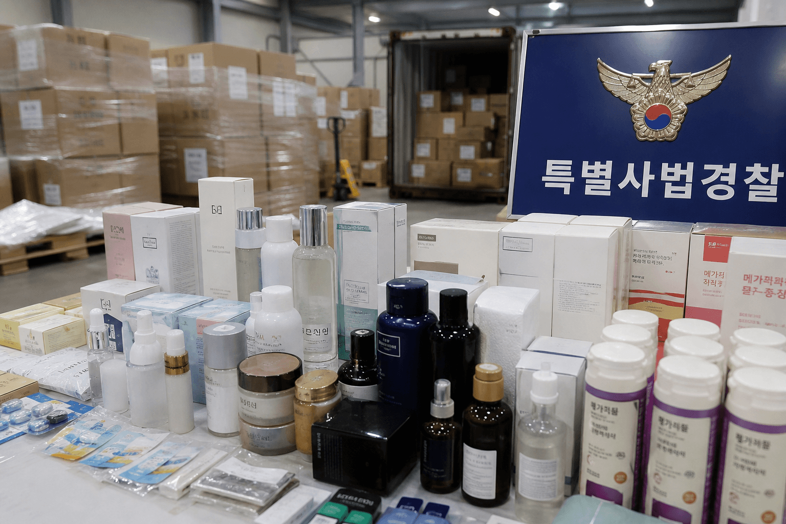 중국산 가짜 화장품·건강식품 45억원어치 판매…브로커 검찰 송치