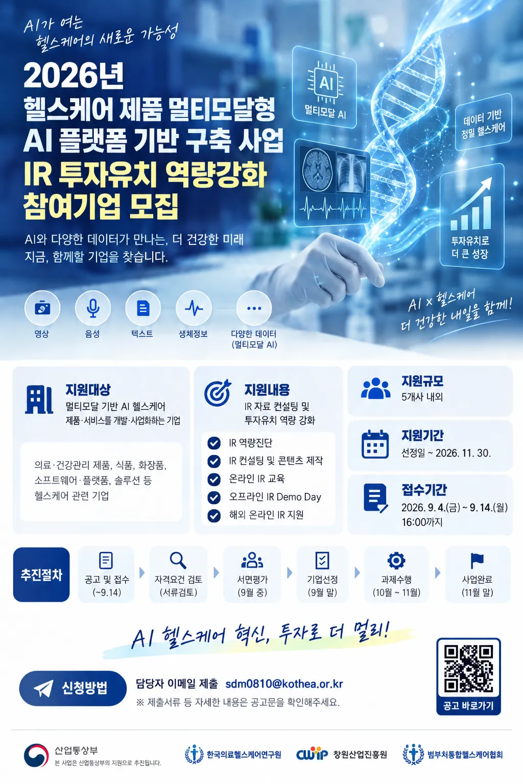 범부처통합헬스케어협회, 헬스케어 AI 멀티모달 스타트업 투자역량 지원사업 본격화